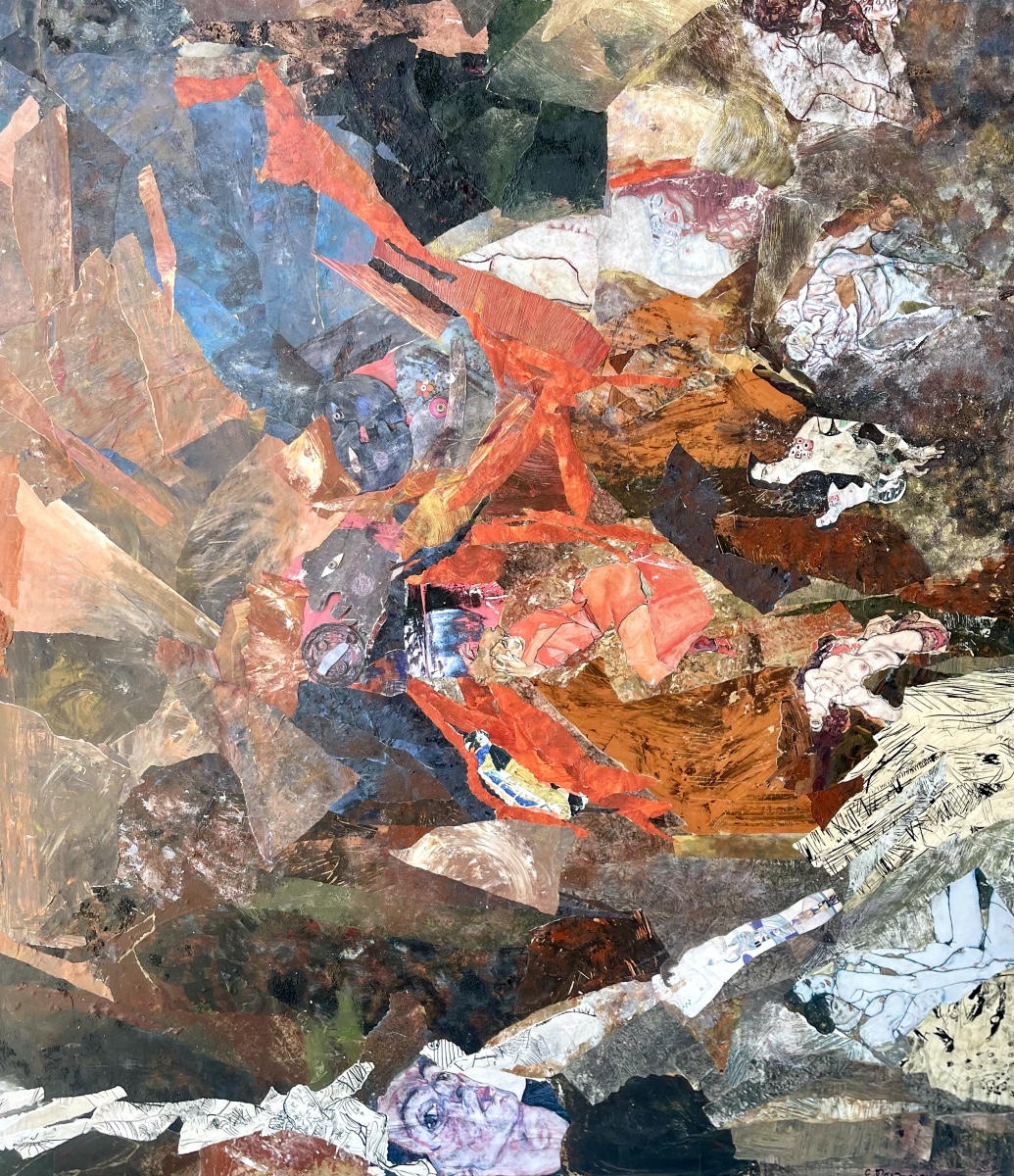 Paul Maisonneuve Born 1947 Mixed Media On Panel140x120 Cm Signed Bd-photo-3