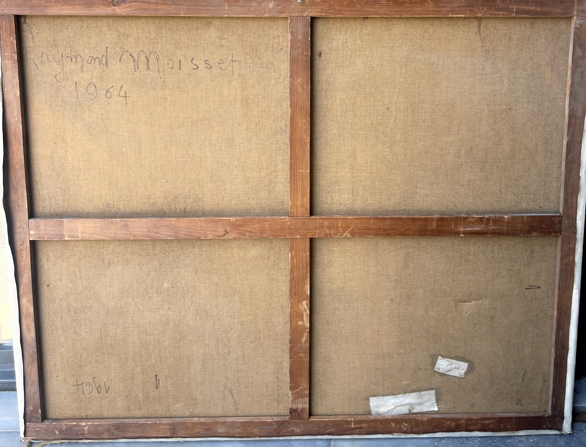 Raymond Moisset 1906-1994 Nude Female Bodies Hst 130x161cm Sign Dated 64-photo-2