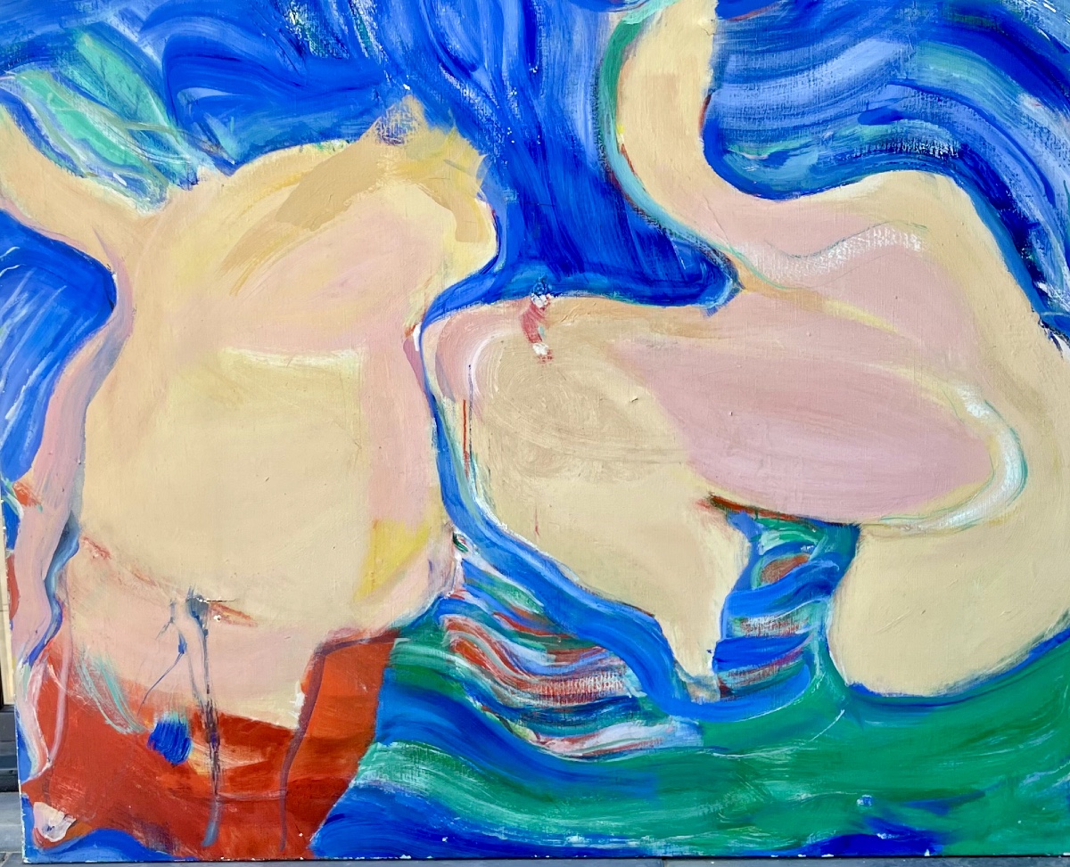 Raymond Moisset 1906-1994 Nude Female Bodies Hst 130x161cm Sign Dated 64