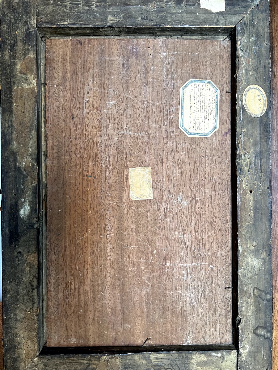Attribué à Eugène BOUDIN huile sur panneau représentant le port d'ALGER  28x46-photo-2