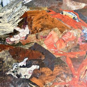 Paul Maisonneuve Born 1947 Mixed Media On Panel140x120 Cm Signed Bd