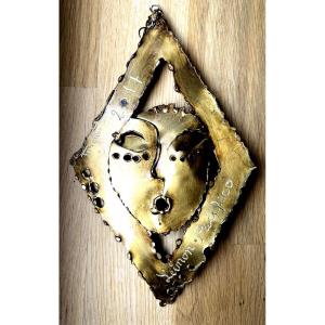 A Brass Sculpture By Jean-jacques Tosello Titled *leimon Pacifico*, Signed And Dated 2017