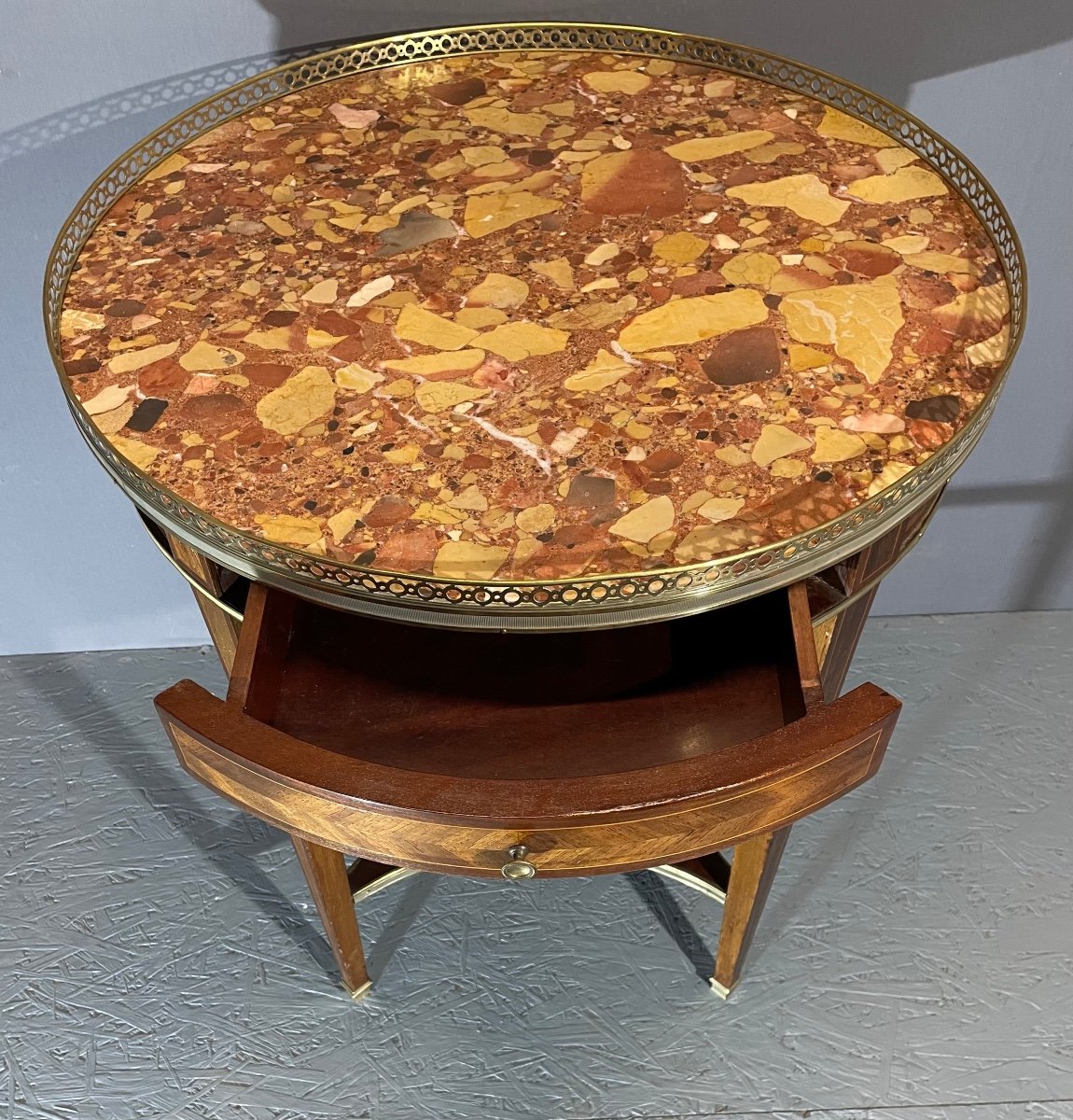 Table Bouillotte De Style Louis XVI-photo-3