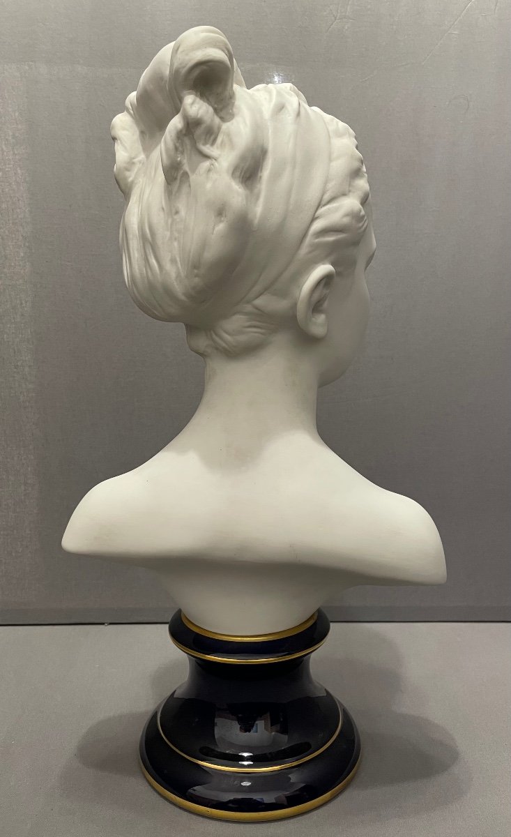Biscuit Bust, Louise Brongniart After Houdon-photo-3