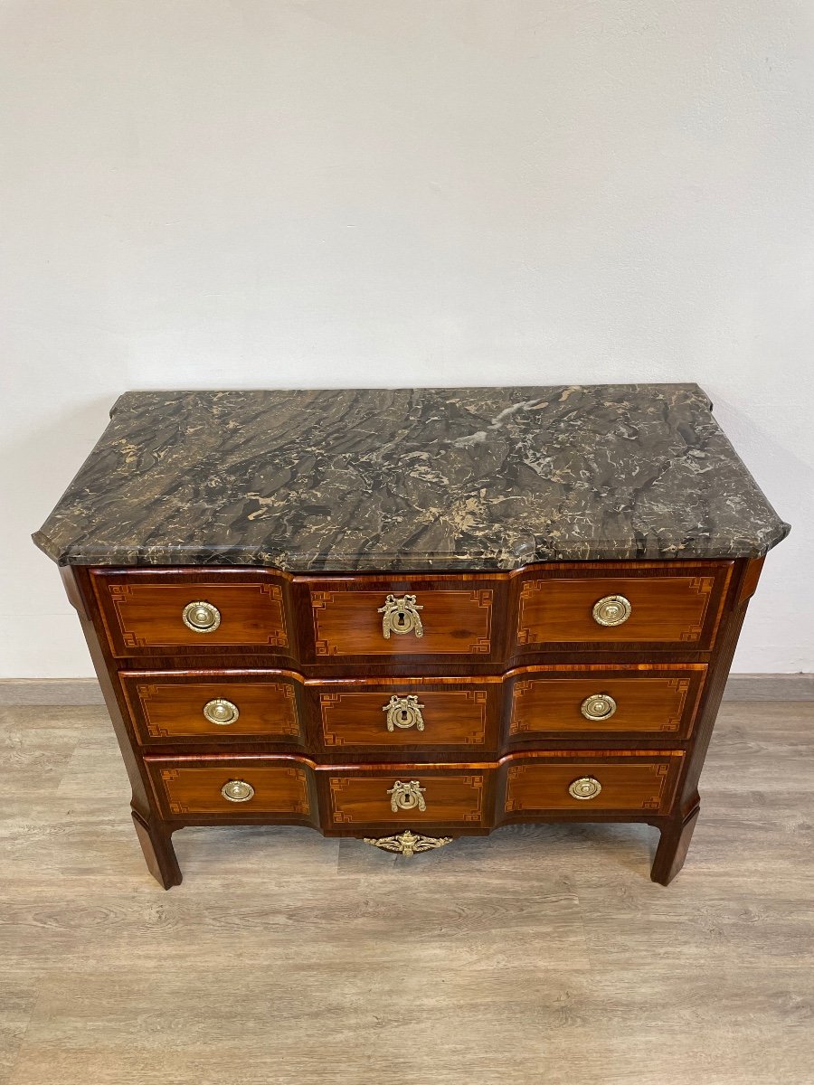 Transition Period Chest Of Drawers 18th Century-photo-4