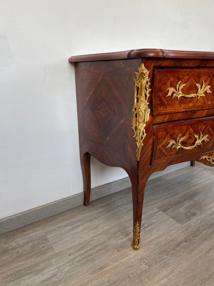 Commode De Style Louis XV Vers 1900-photo-3