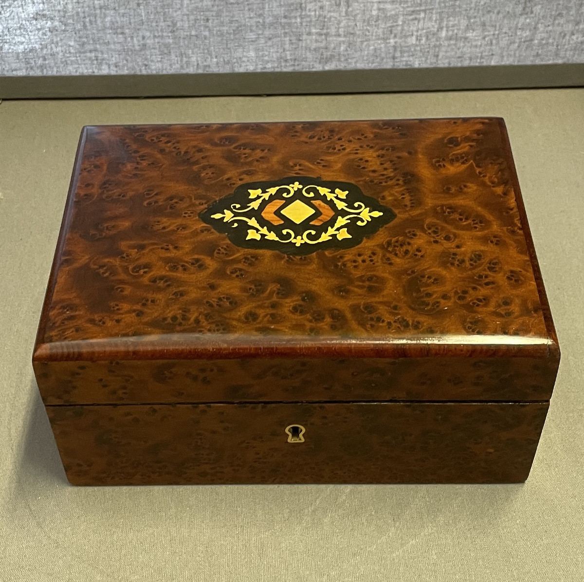 Burr Walnut Jewelry Box 