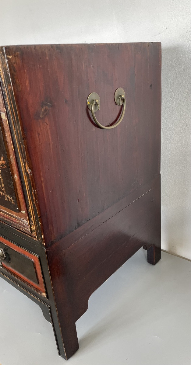 Chinese Lacquer Cabinet Circa 1920-photo-3