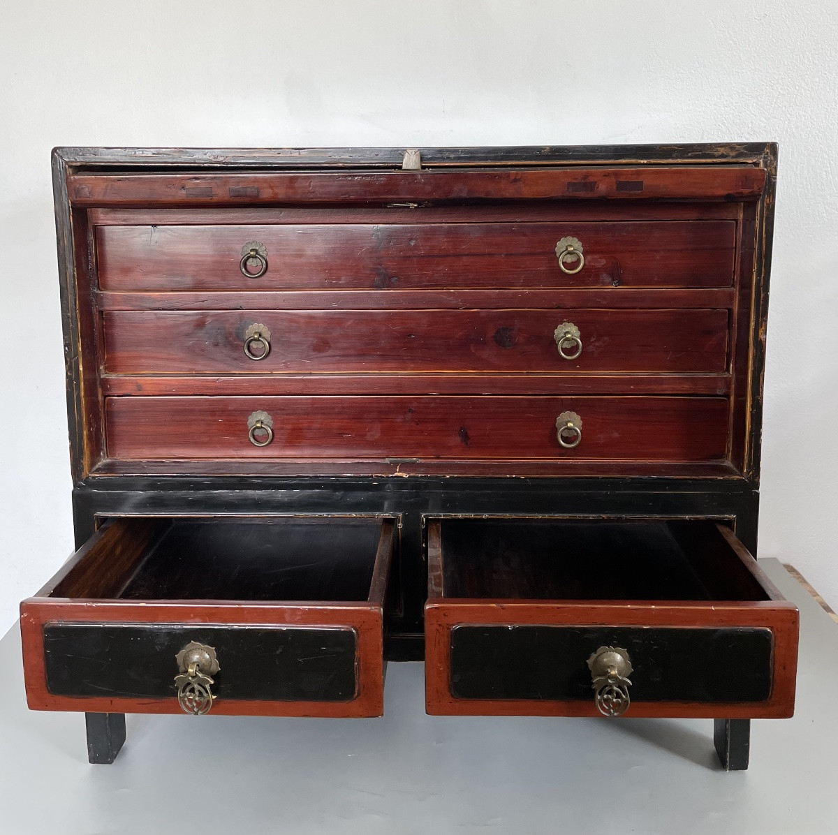 Chinese Lacquer Cabinet Circa 1920-photo-1