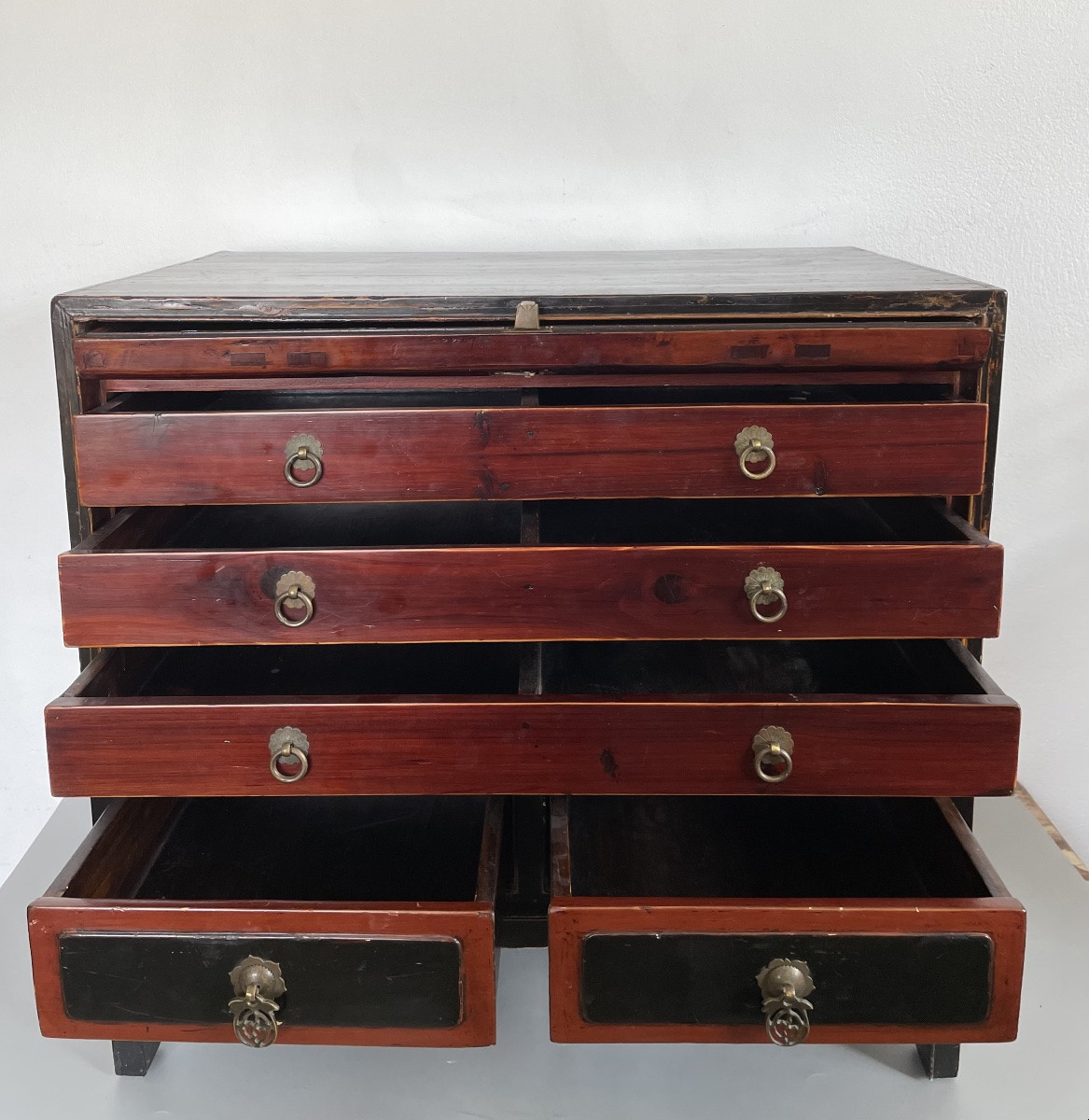 Chinese Lacquer Cabinet Circa 1920-photo-2