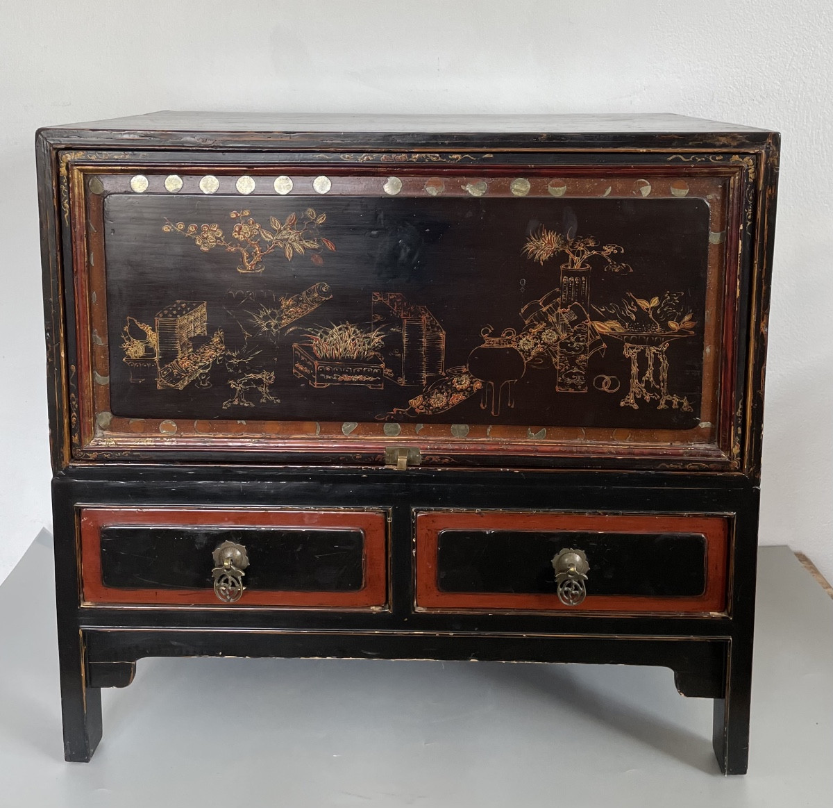 Chinese Lacquer Cabinet Circa 1920