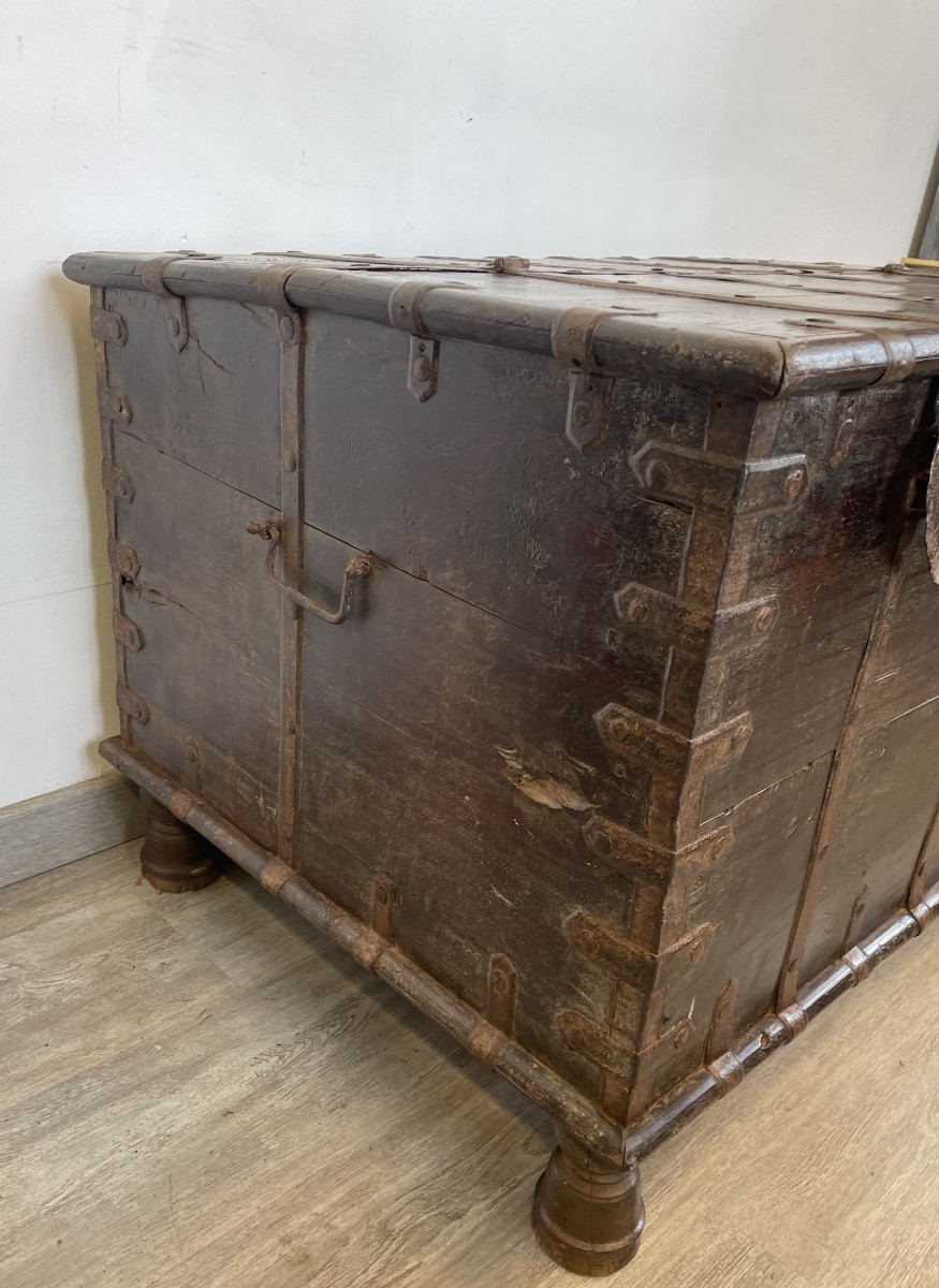 19th Century Teak Chest -photo-3