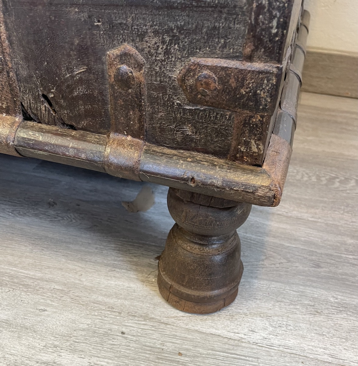 19th Century Teak Chest -photo-1