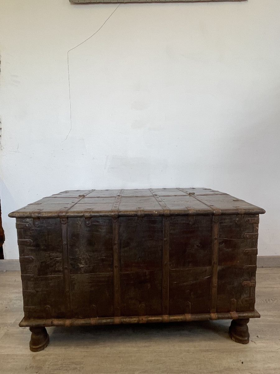 19th Century Teak Chest -photo-4