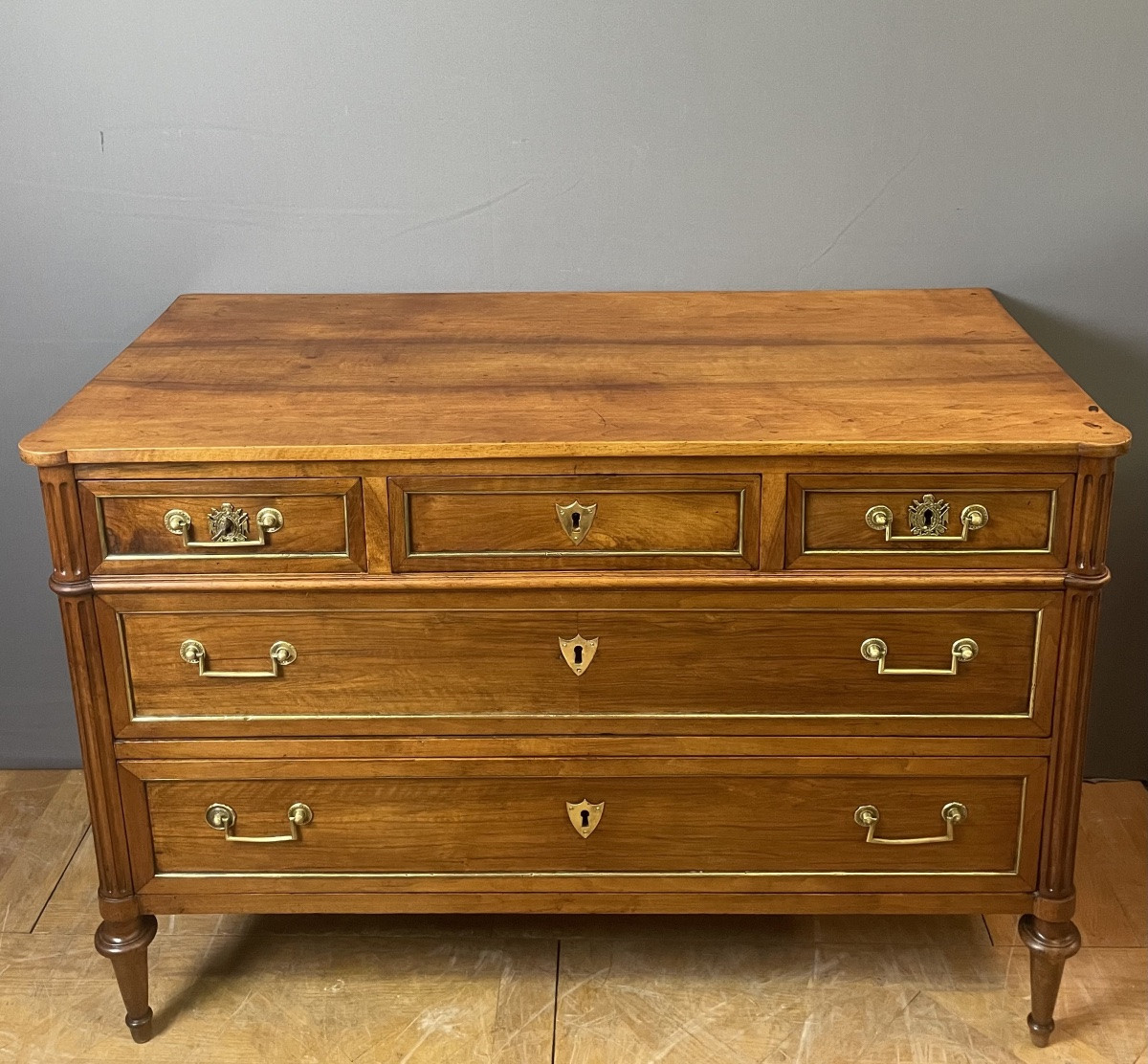 Louis XVI Walnut Chest Of Drawers-photo-2