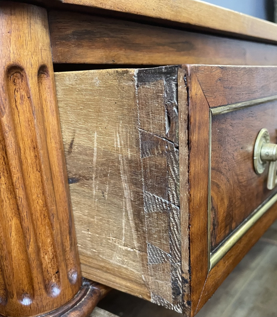 Louis XVI Walnut Chest Of Drawers-photo-2