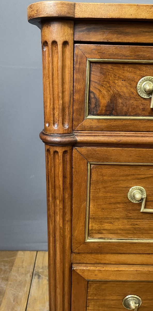 Louis XVI Walnut Chest Of Drawers-photo-4