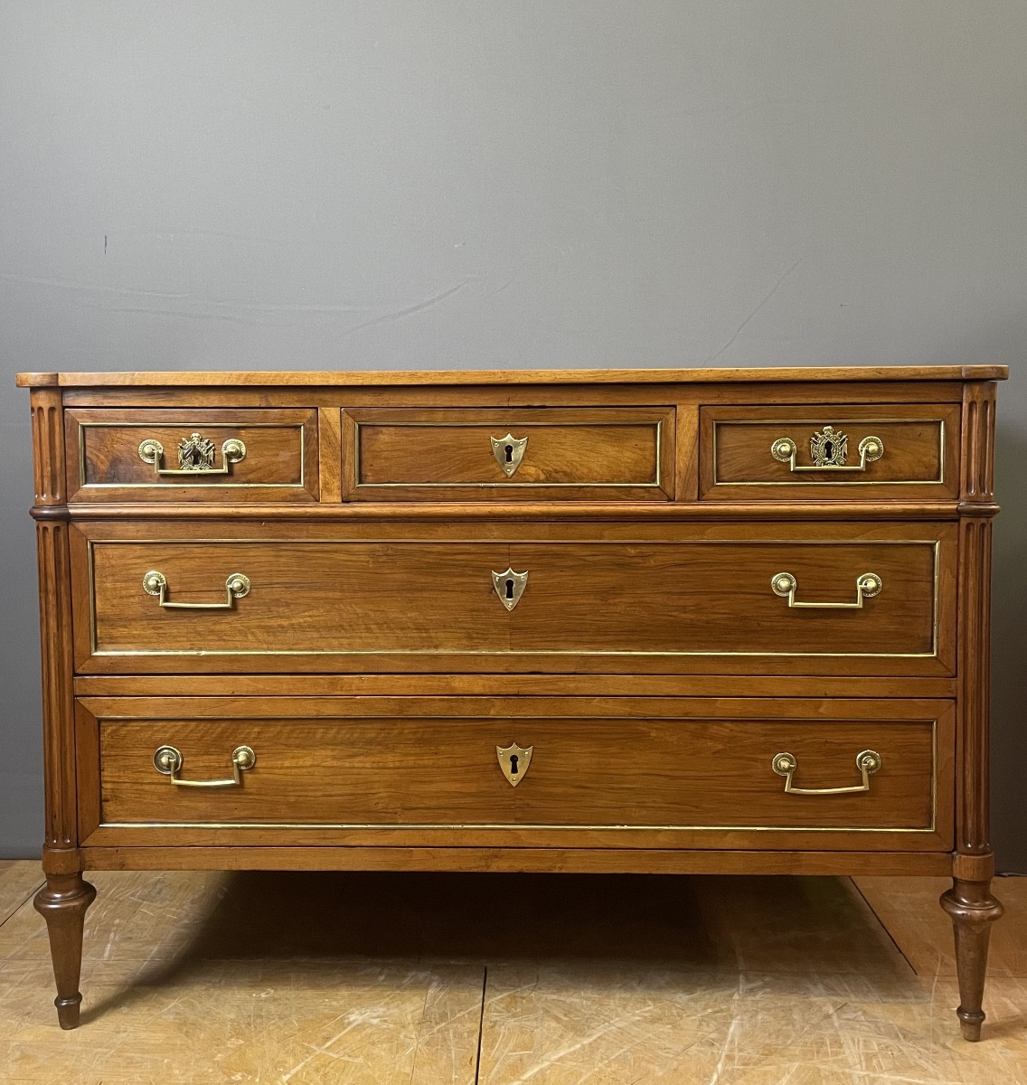 Louis XVI Walnut Chest Of Drawers