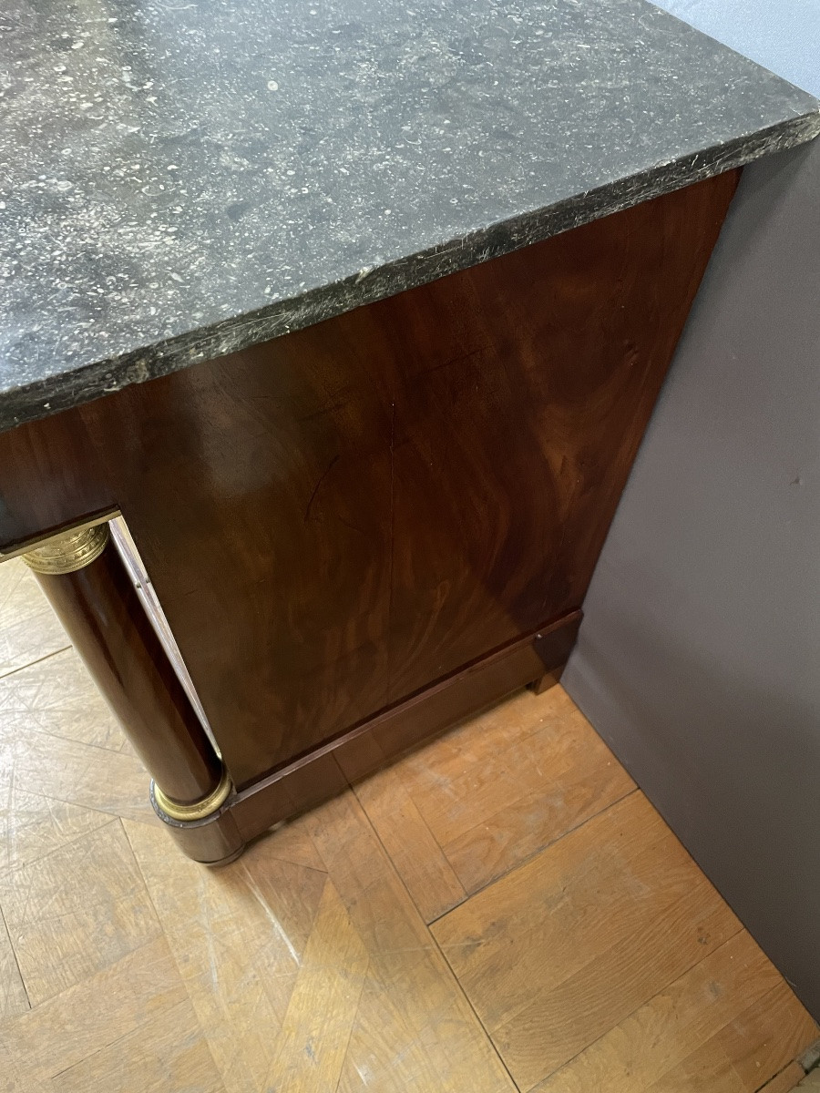 Commode D'Époque Empire en Acajou-photo-4