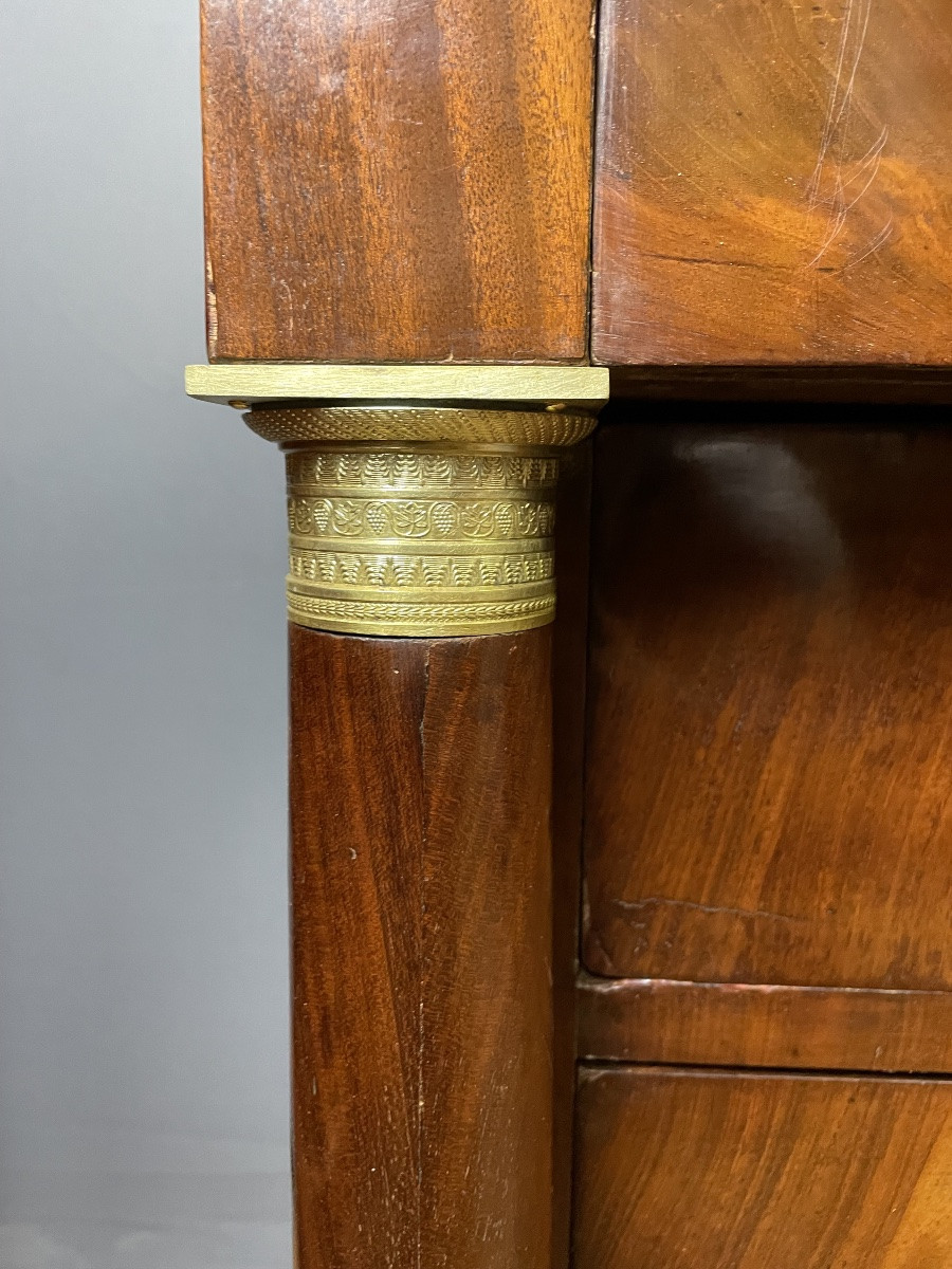 Commode D'Époque Empire en Acajou-photo-4