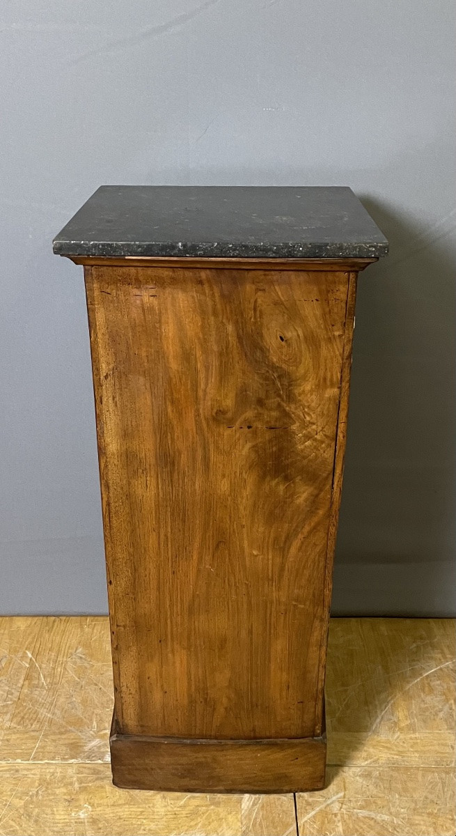 Empire Bedside Table With Detached Columns In Walnut-photo-1