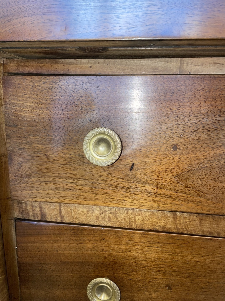 Commode D'époque Empire à Colonnes Détachées -photo-3