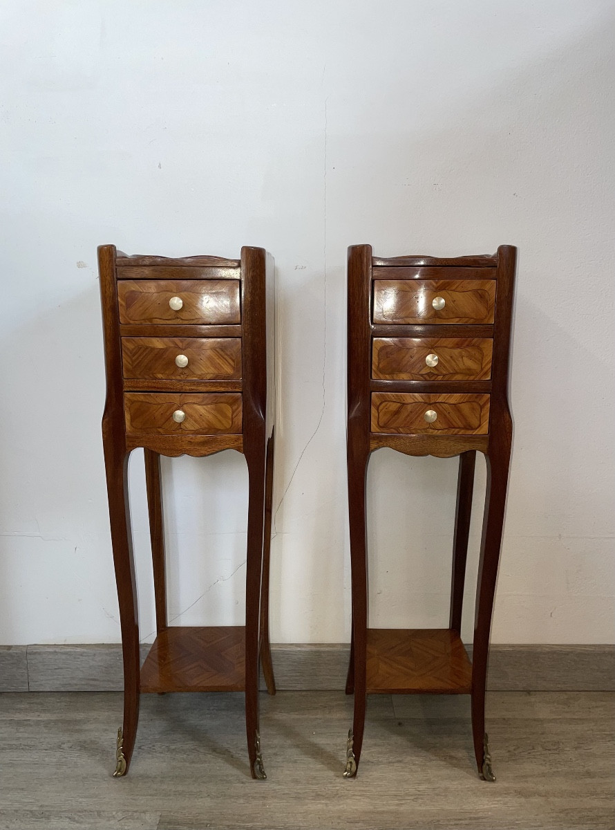 Pair Of Louis XV Style Bedside Tables