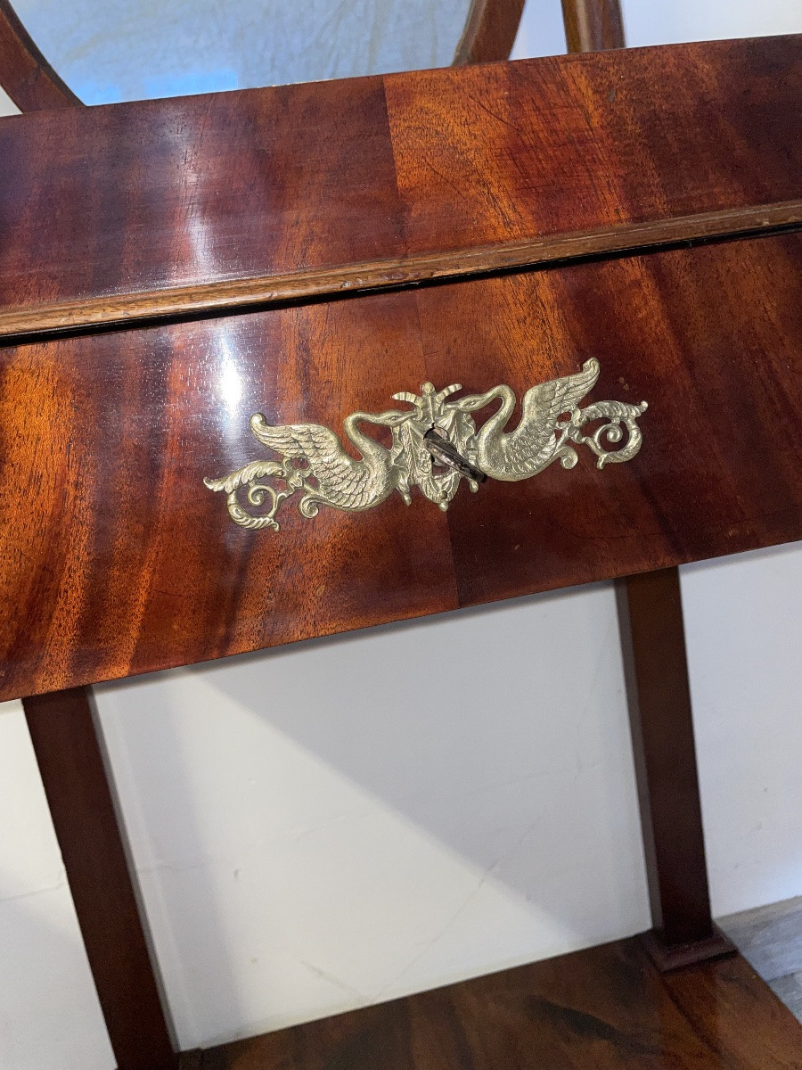 Coiffeuse Empire en Acajou-photo-8