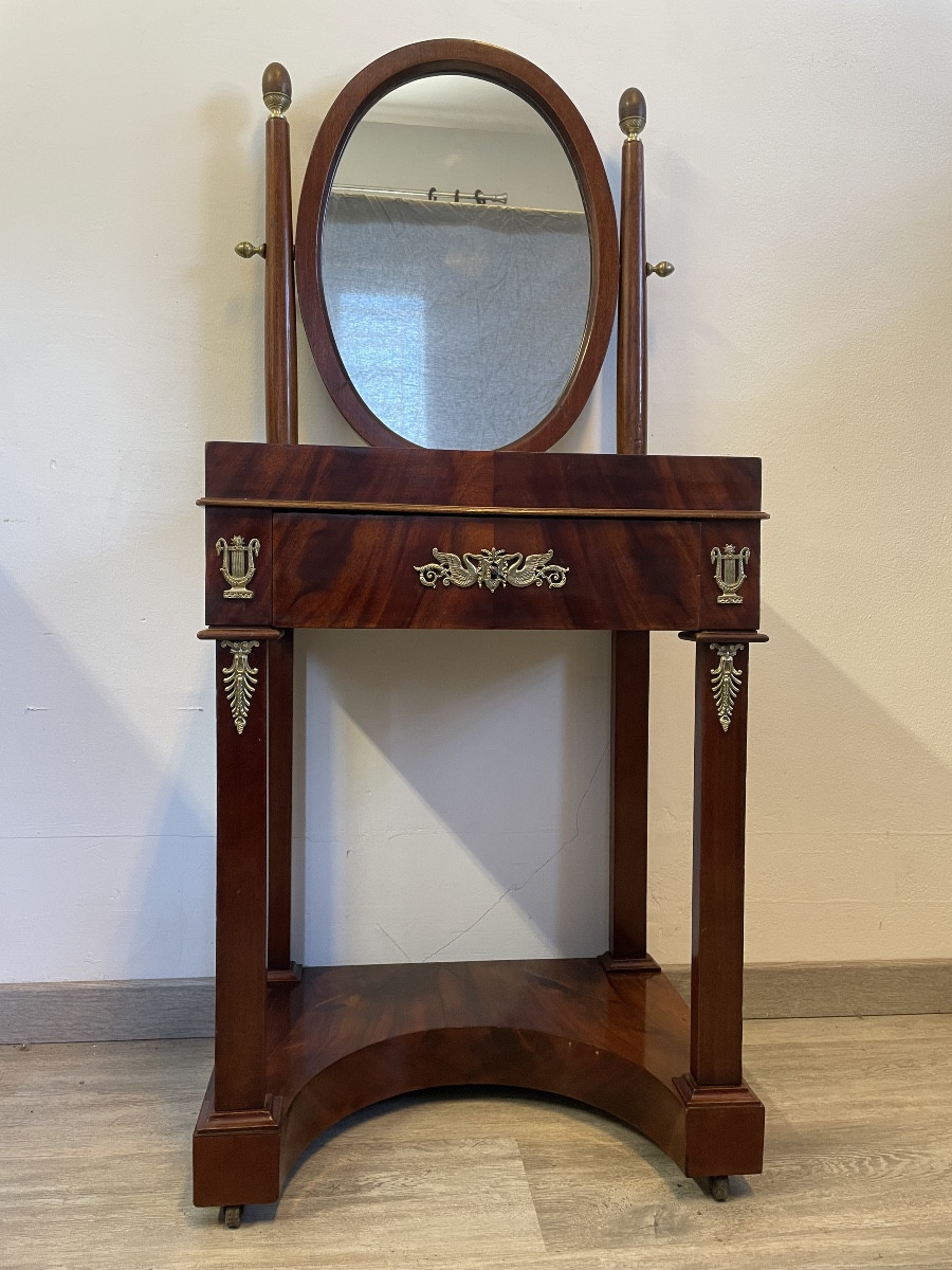 Coiffeuse Empire en Acajou