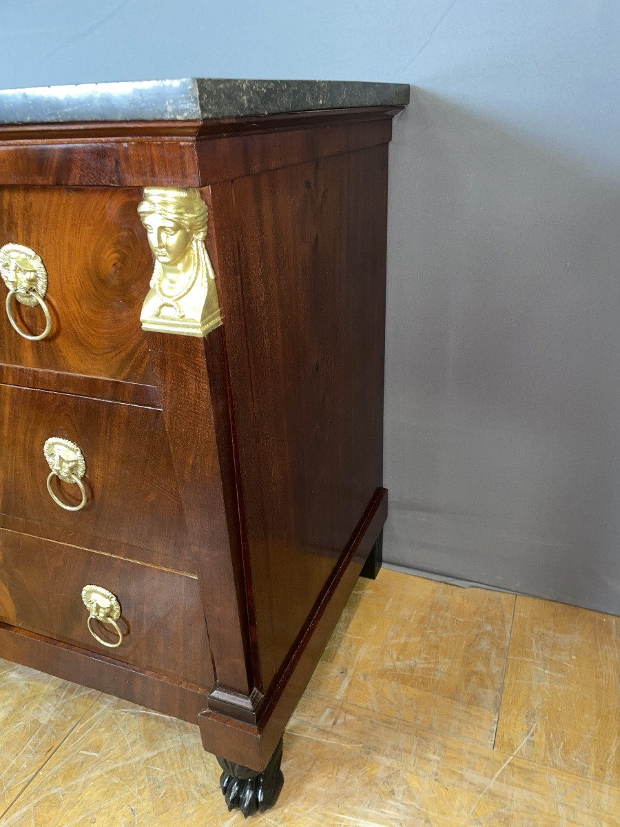 Commode d'Époque Empire en Acajou-photo-3