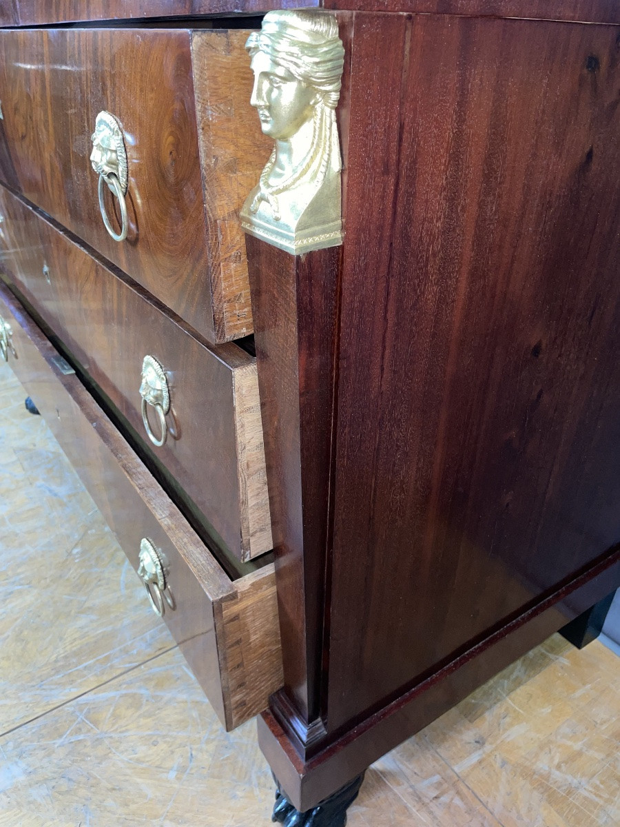Commode d'Époque Empire en Acajou-photo-5