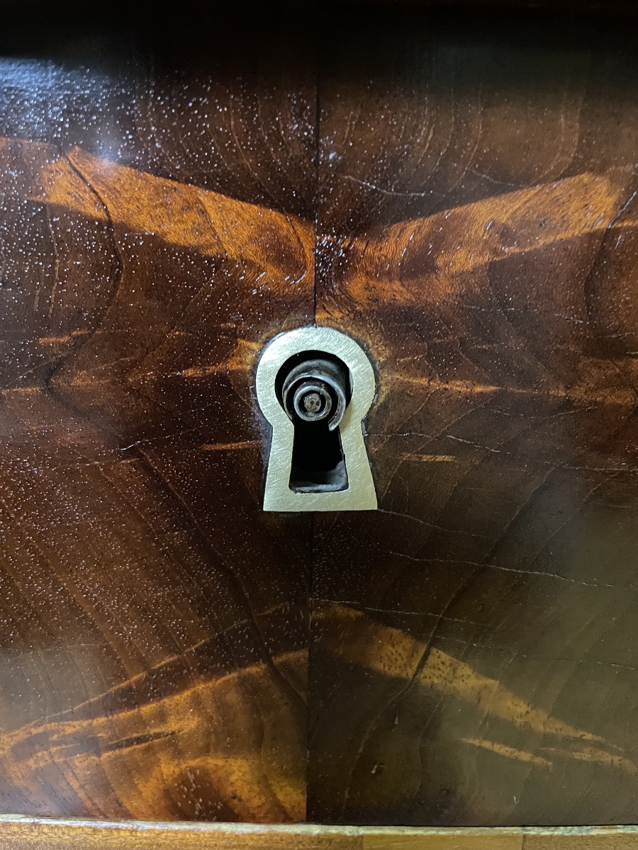 Commode d'époque Consulat en Acajou et placage d'Acajou -photo-1