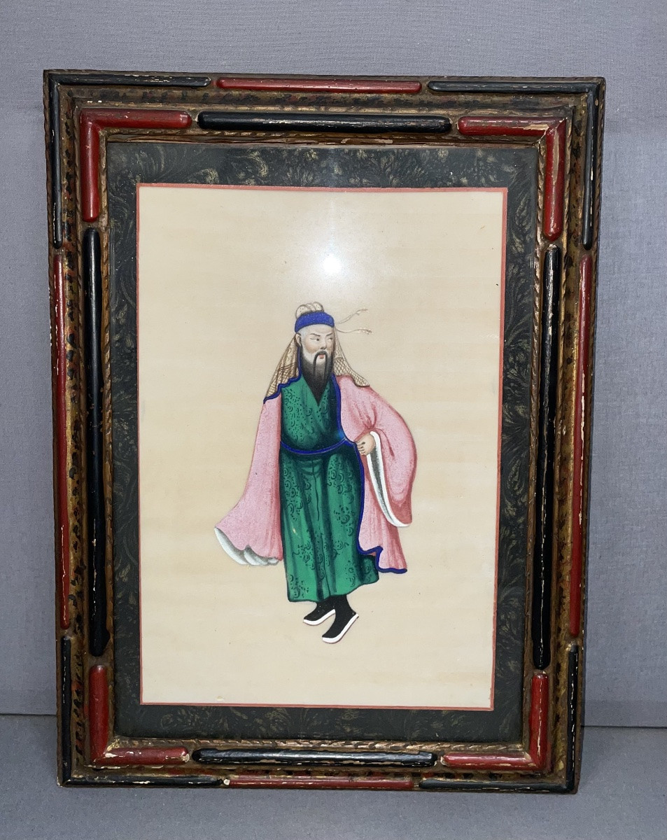 Pair Of Watercolors On Rice Paper -photo-2