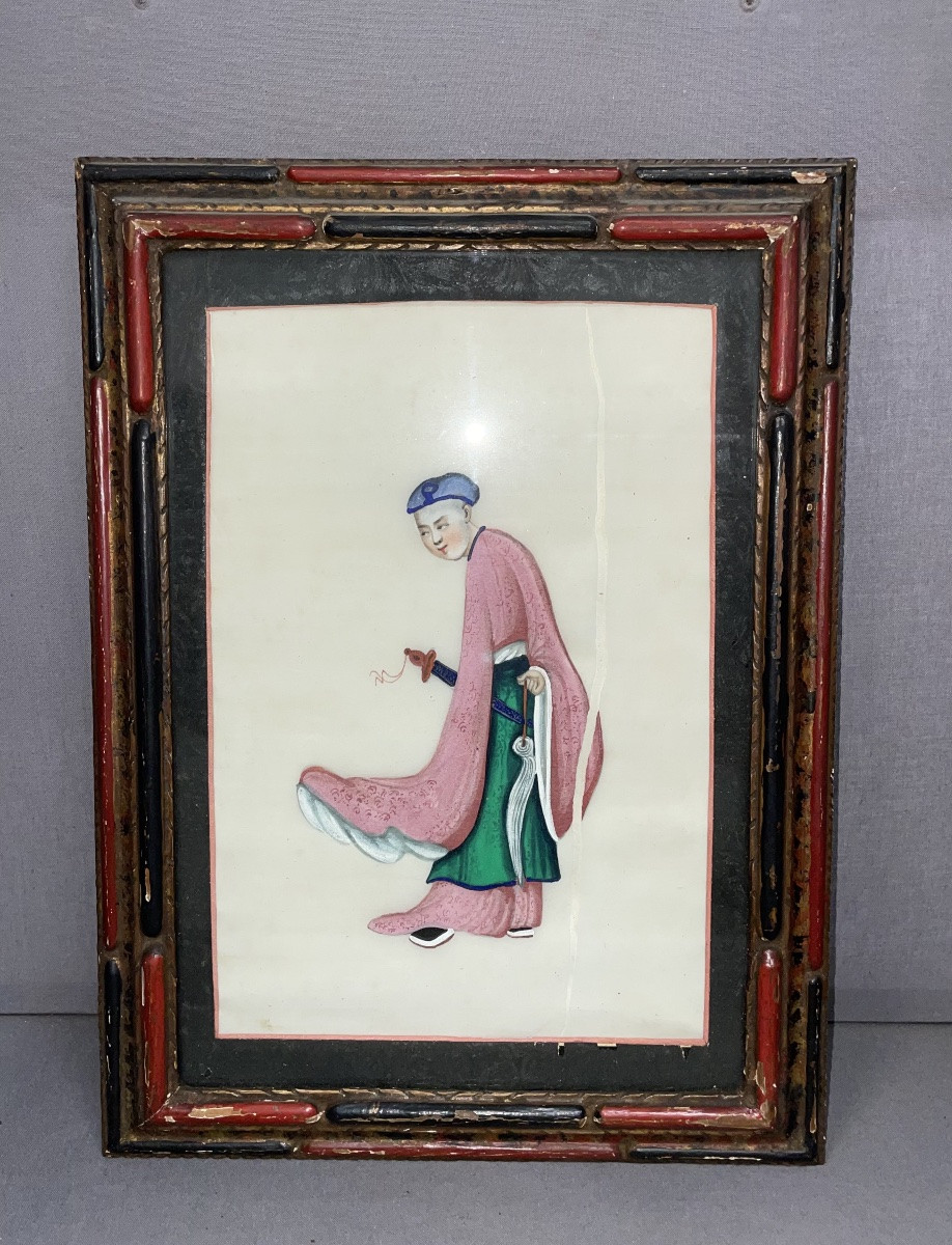 Pair Of Watercolors On Rice Paper -photo-3