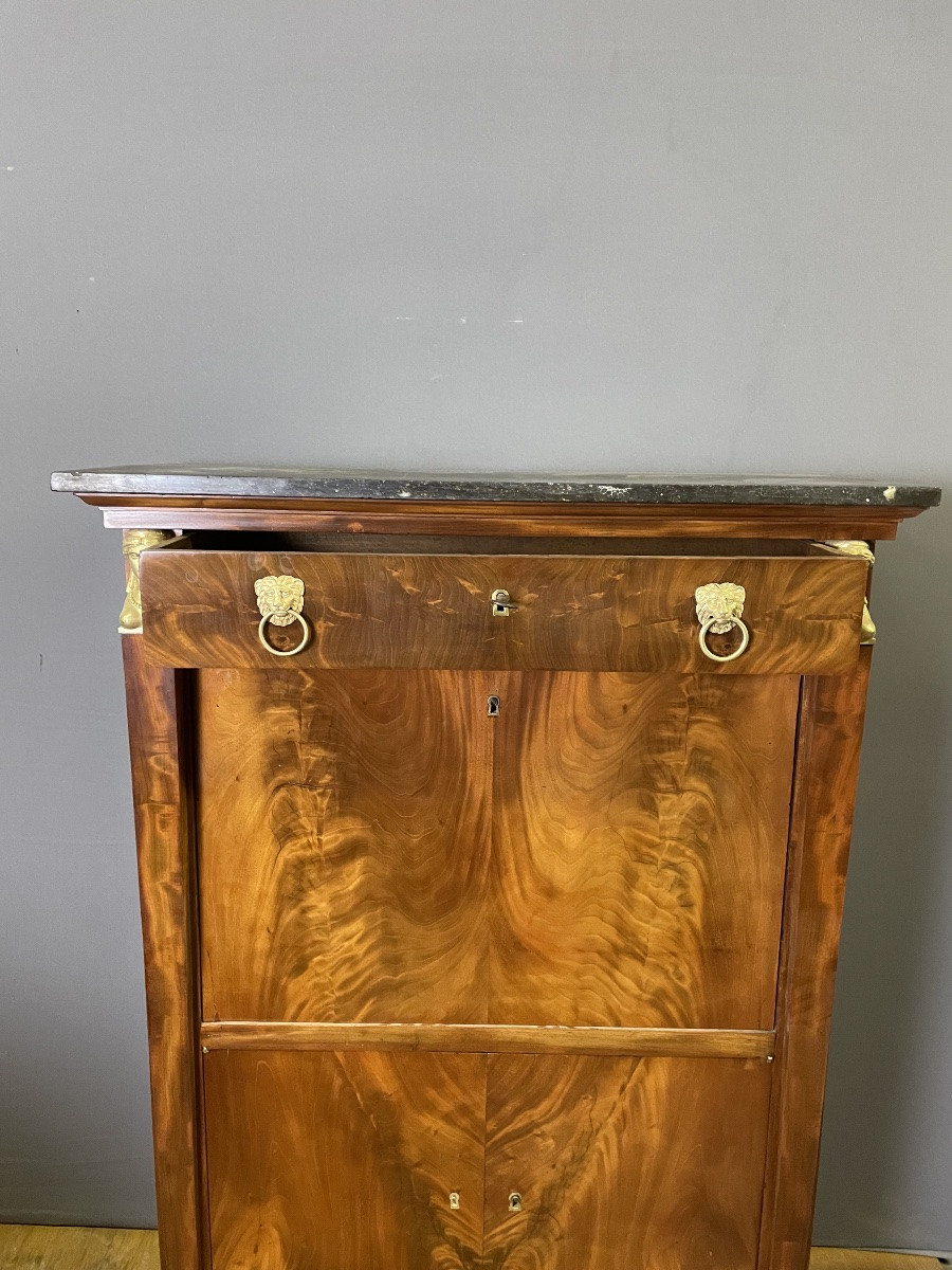 Empire Style Mahogany Secretary -photo-8