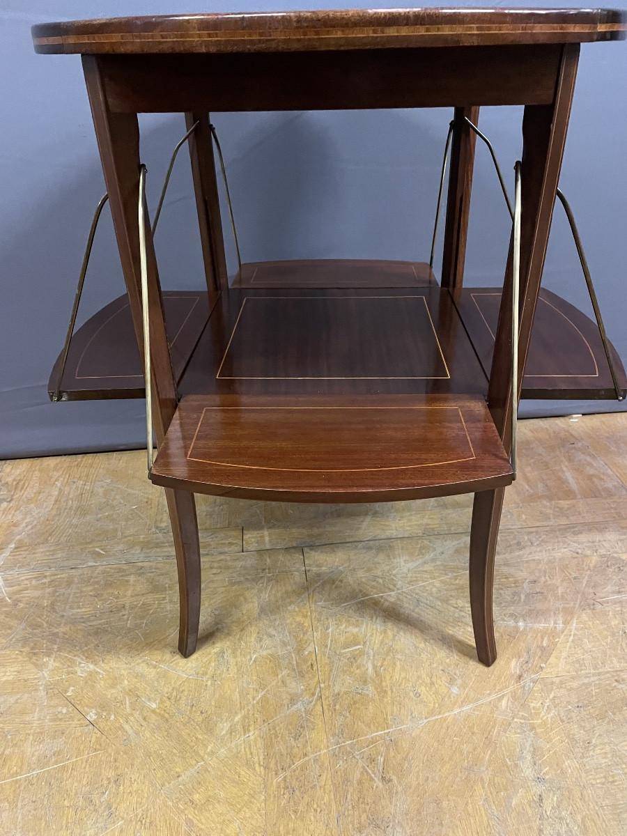 Mahogany Tea Table Circa 1930-photo-5