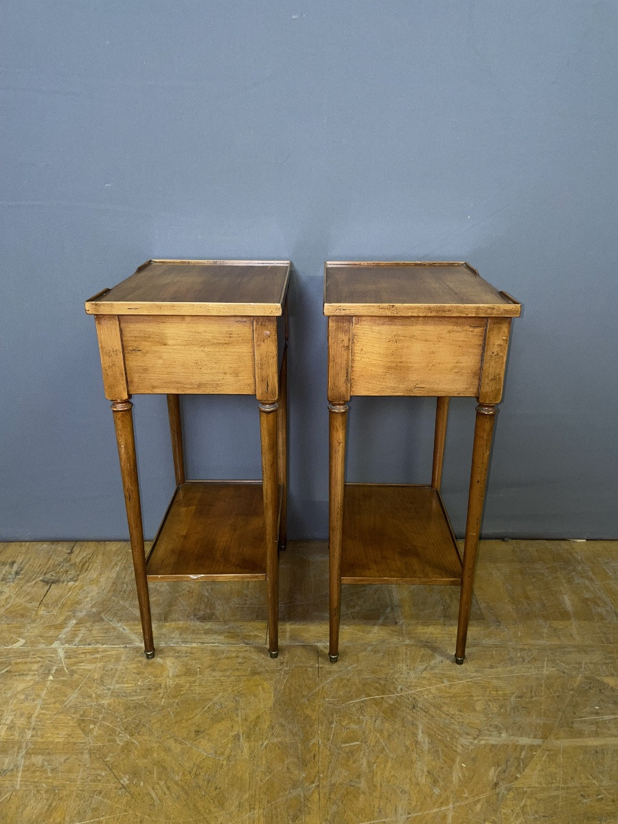 Paire de Chevet Directoire en Merisier -photo-1