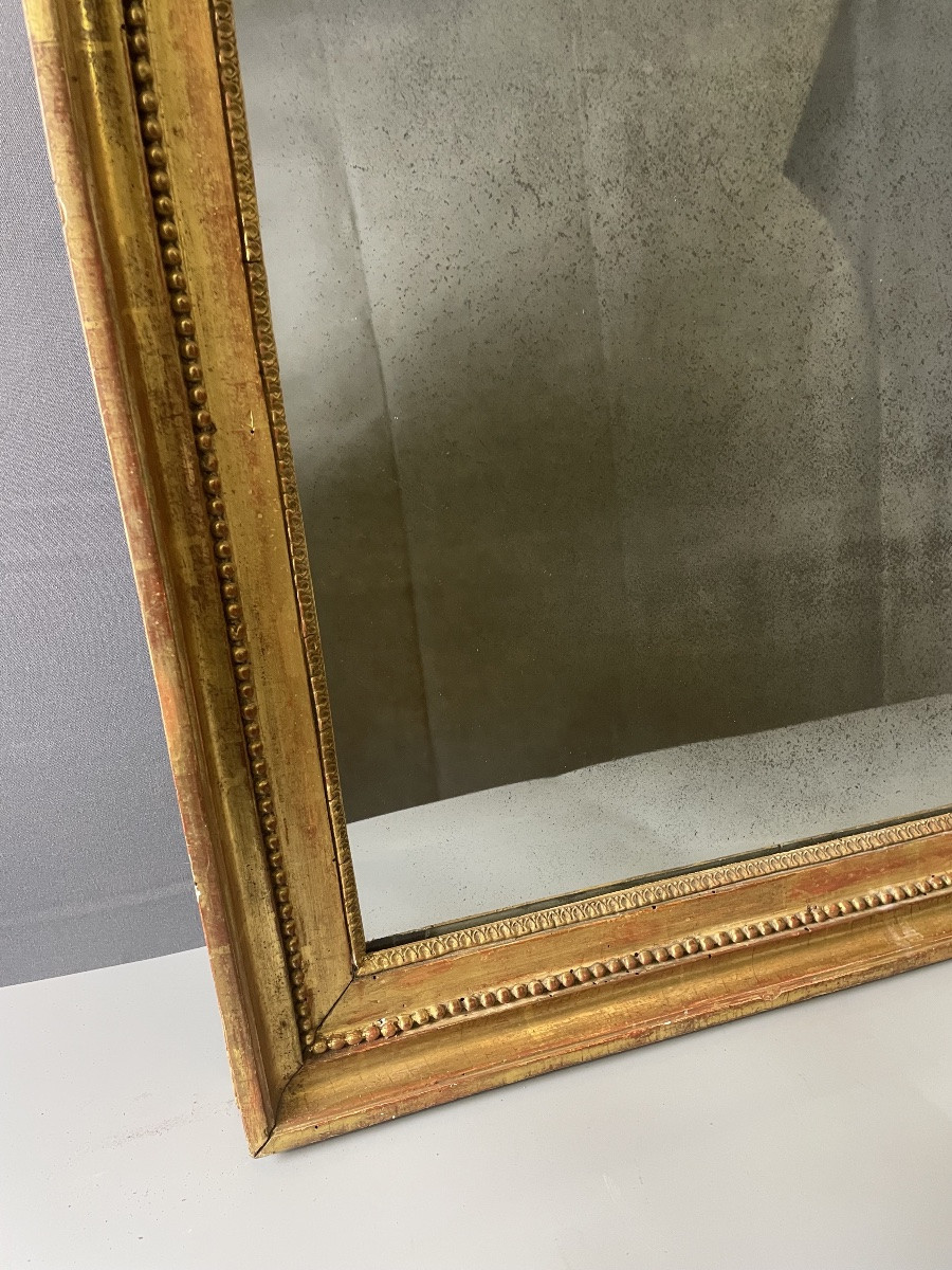 Miroir rectangulaire de style Louis XVI du XIXème-photo-3