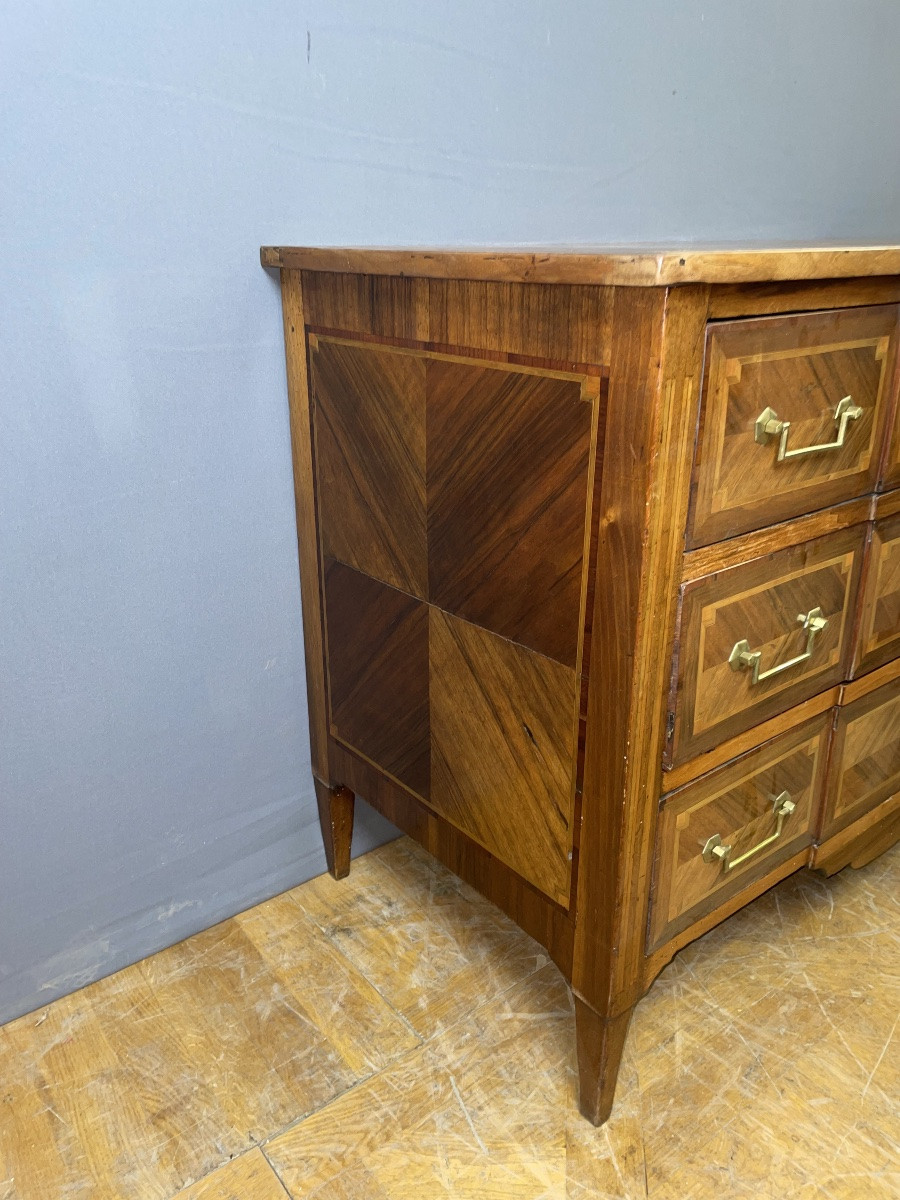 Louis XVI Commode With Central Projection, 19th Century -photo-2