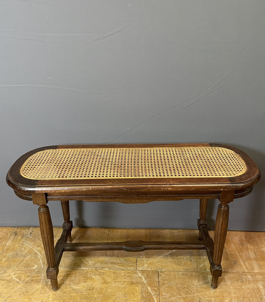 Banc de Piano en hêtre teinté vers 1925