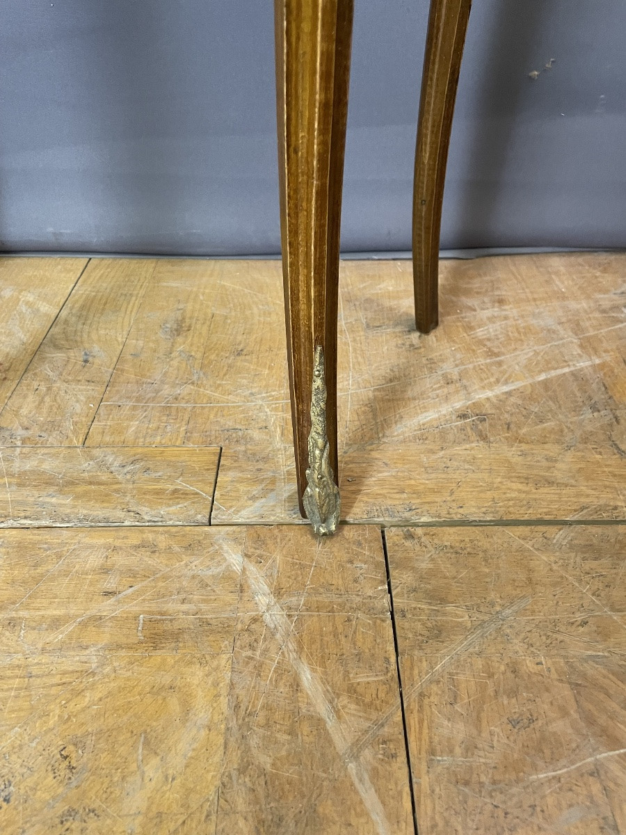 Paire de chevet Louis XV en marqueterie -photo-3