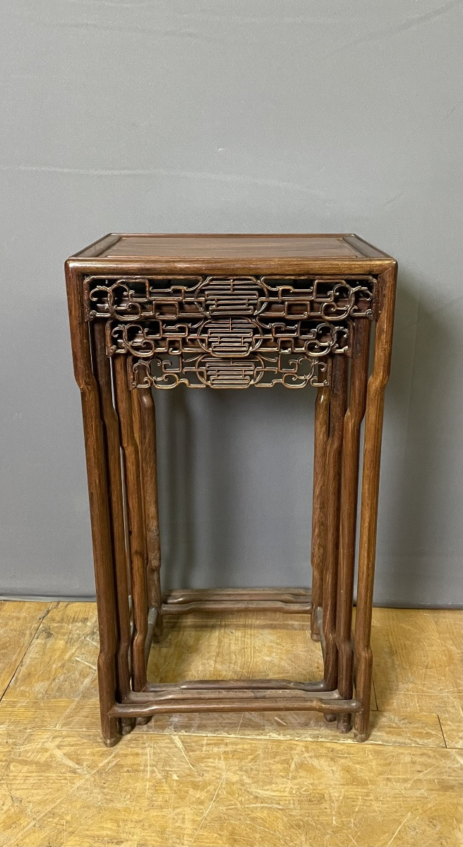 Suite Of Three Chinese-style Fifth Wheels, Circa 1900-photo-2