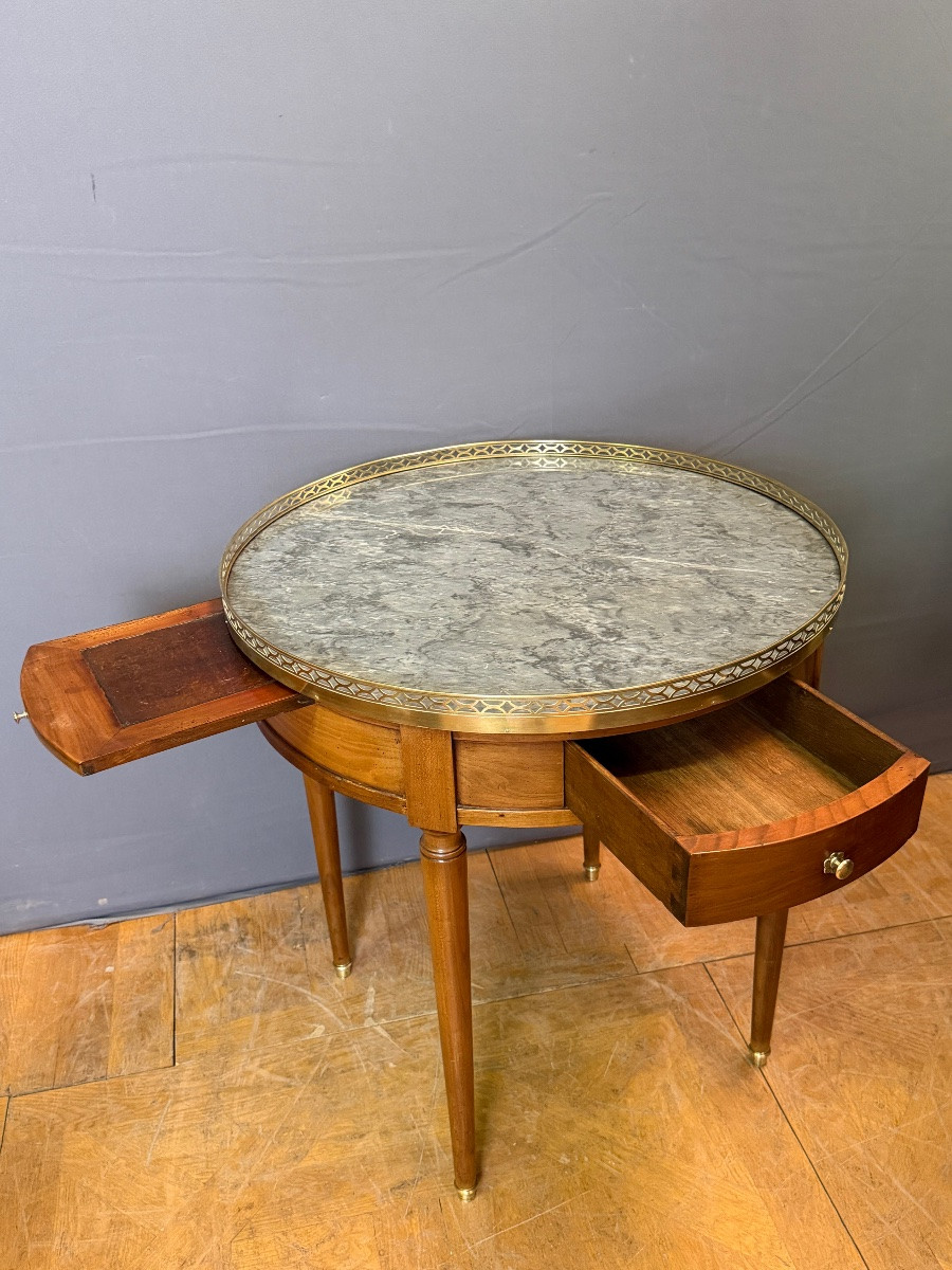 Bouillotte Directoire Table In Cherry Wood-photo-2