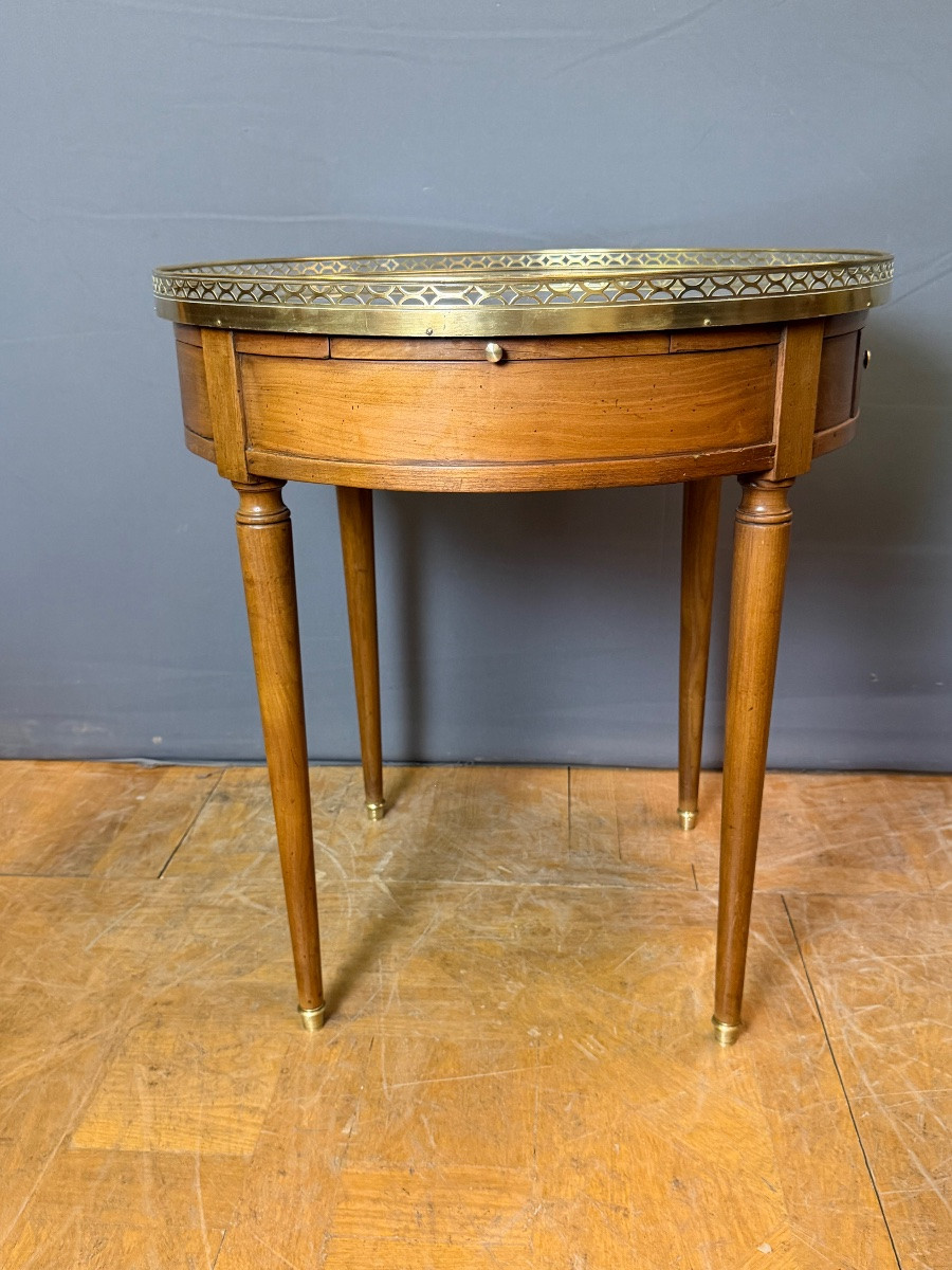 Bouillotte Directoire Table In Cherry Wood-photo-4