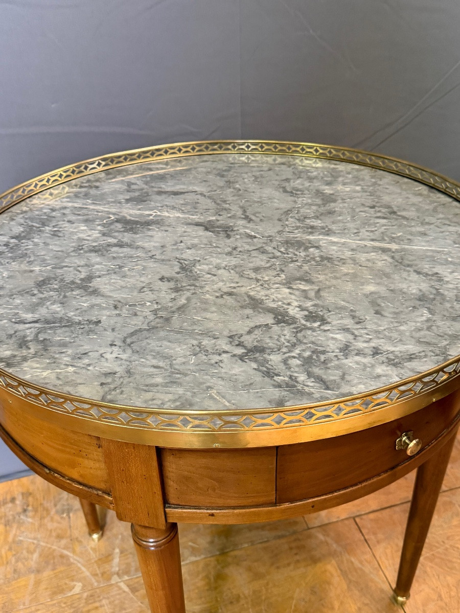 Bouillotte Directoire Table In Cherry Wood-photo-1