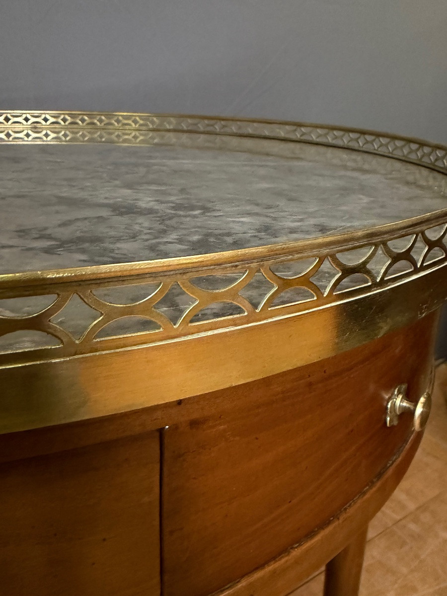 Bouillotte Directoire Table In Cherry Wood-photo-2