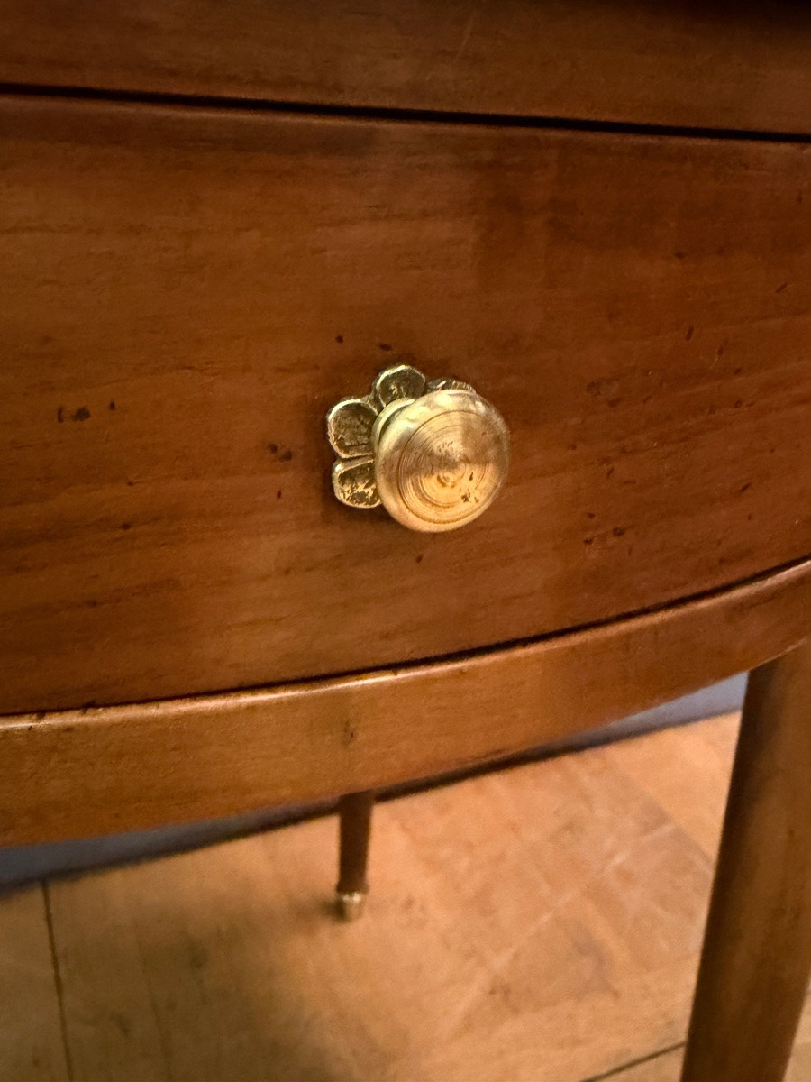 Bouillotte Directoire Table In Cherry Wood-photo-3