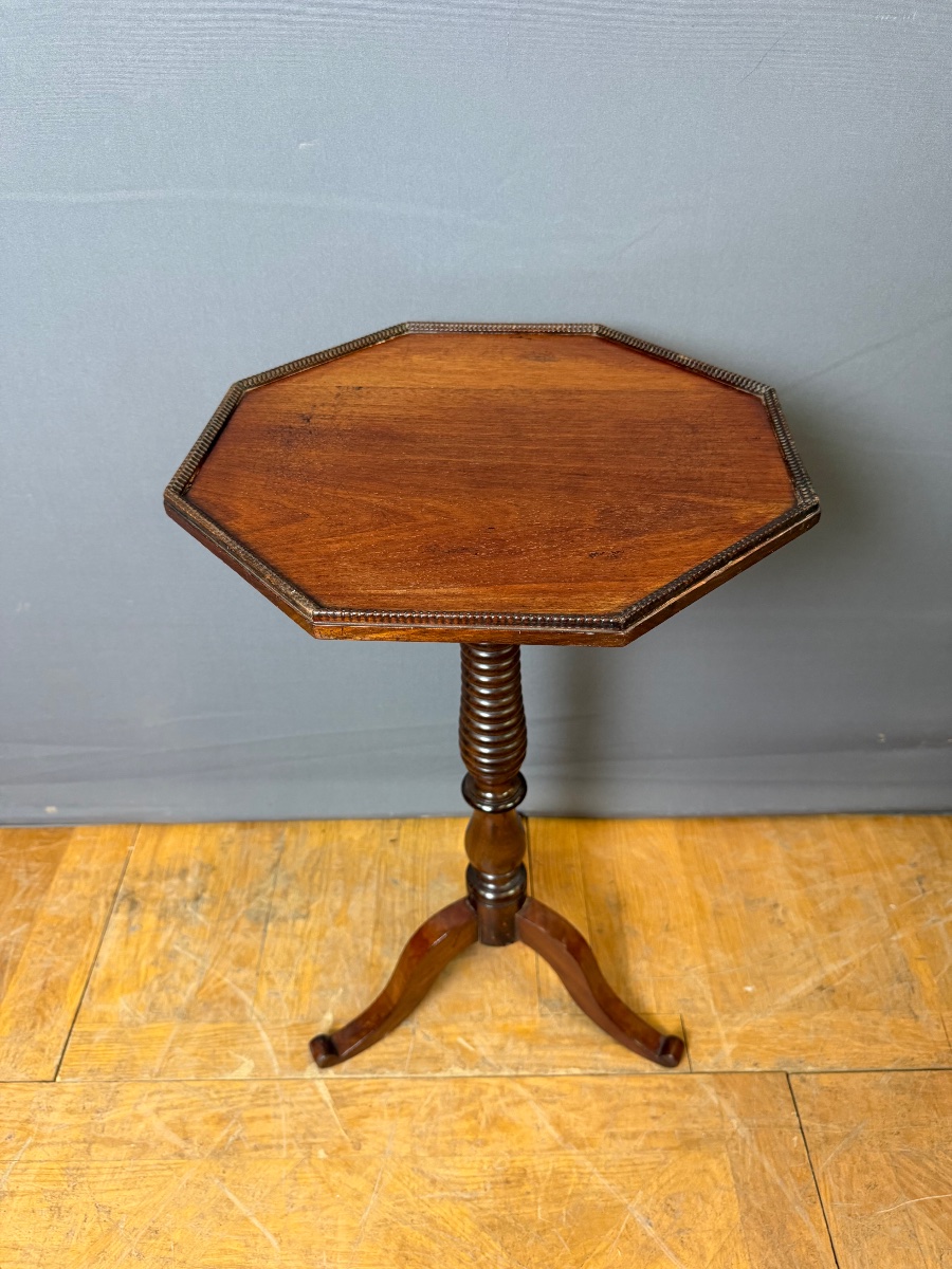 Louis Philippe Mahogany Pedestal Table, 19th Century-photo-2
