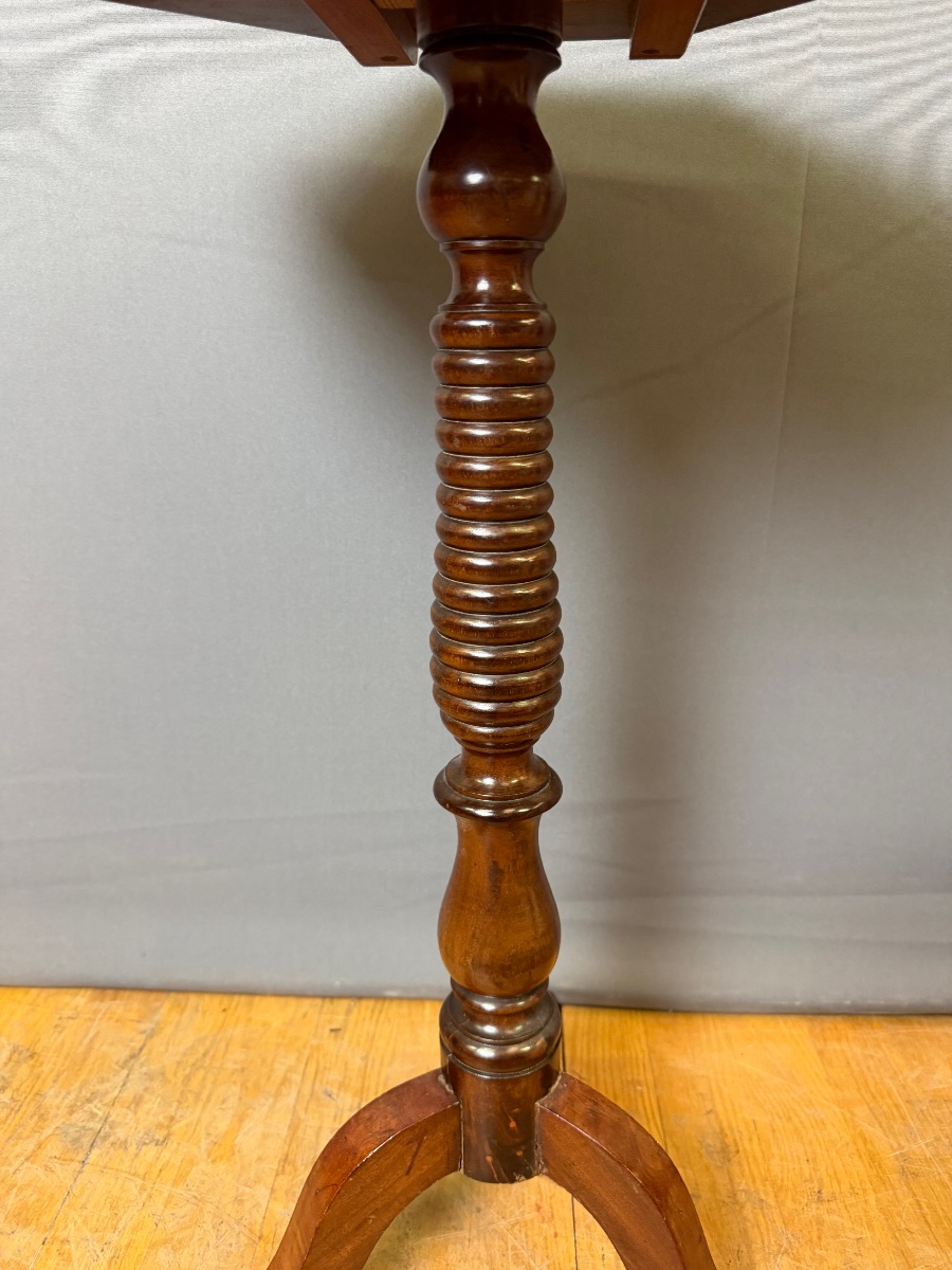 Louis Philippe Mahogany Pedestal Table, 19th Century-photo-4