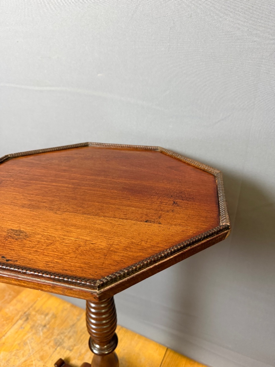 Louis Philippe Mahogany Pedestal Table, 19th Century-photo-2